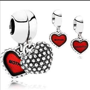 Pandora mother daughter charm set